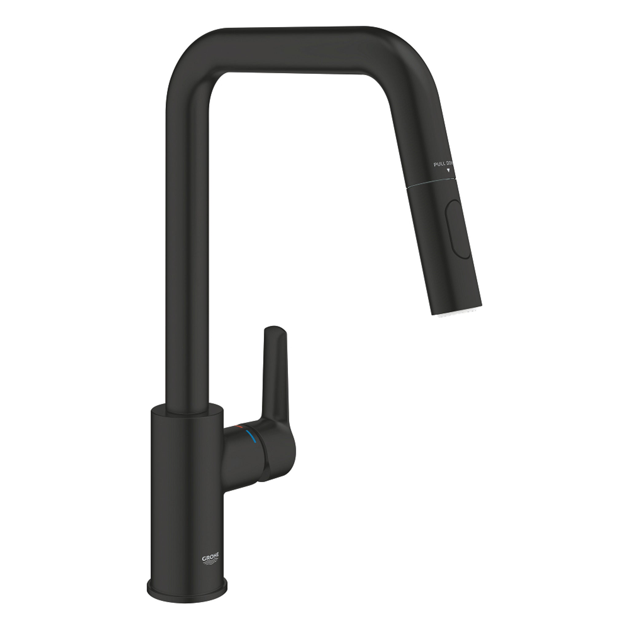 Grohe Start Siyah Çekilebilir Evye Bataryası 306312430 - Ürün Görseli
