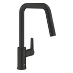 Grohe Start Siyah Çekilebilir Evye Bataryası 306312430 - Ürün Görseli