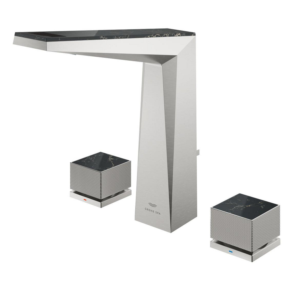 Grohe Allure Brilliant Private Collection L-Boy, 3 Delikli Lavabodan Ankastre Lavabo Bataryası, Sifon Kumandalı, Paslanmaz Çelik - Ürün Görseli