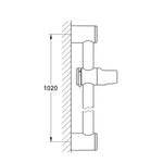 Grohe Relexa Duş Sürgüsü, 1000 mm - Teknik Çizim