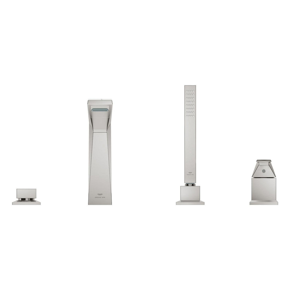Grohe Allure Brilliant Private Collection 4 Delikli Küvet Bataryası (Sıva Üstü Grubu), Paslanmaz Çelik - Ürün Görseli