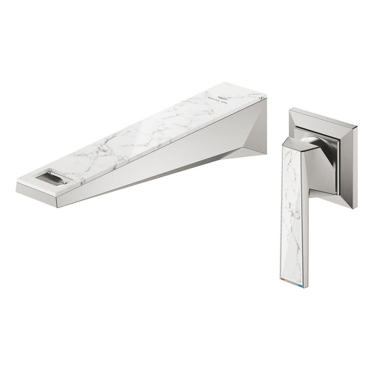 Grohe Allure Brilliant Private Collection 2 Delikli Duvardan Ankastre Lavabo Bataryası M-Boy (Sıva Üstü Grubu), Paslanmaz Çelik - Ürün Görseli