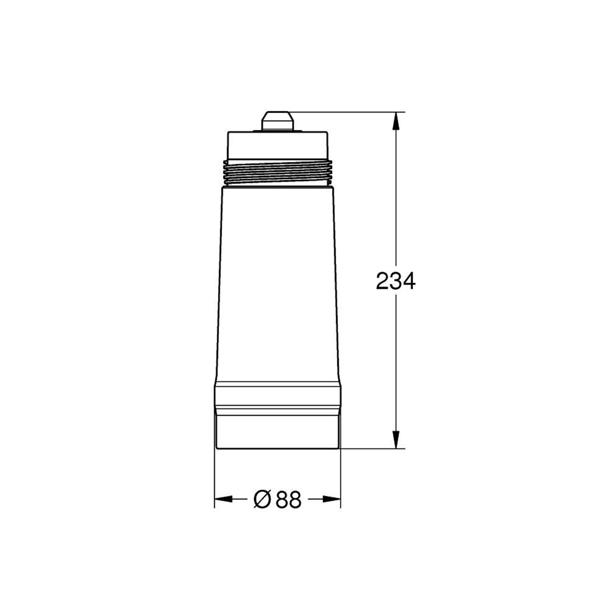 Grohe Blue Filtre (S-Boy) - Teknik Çizim