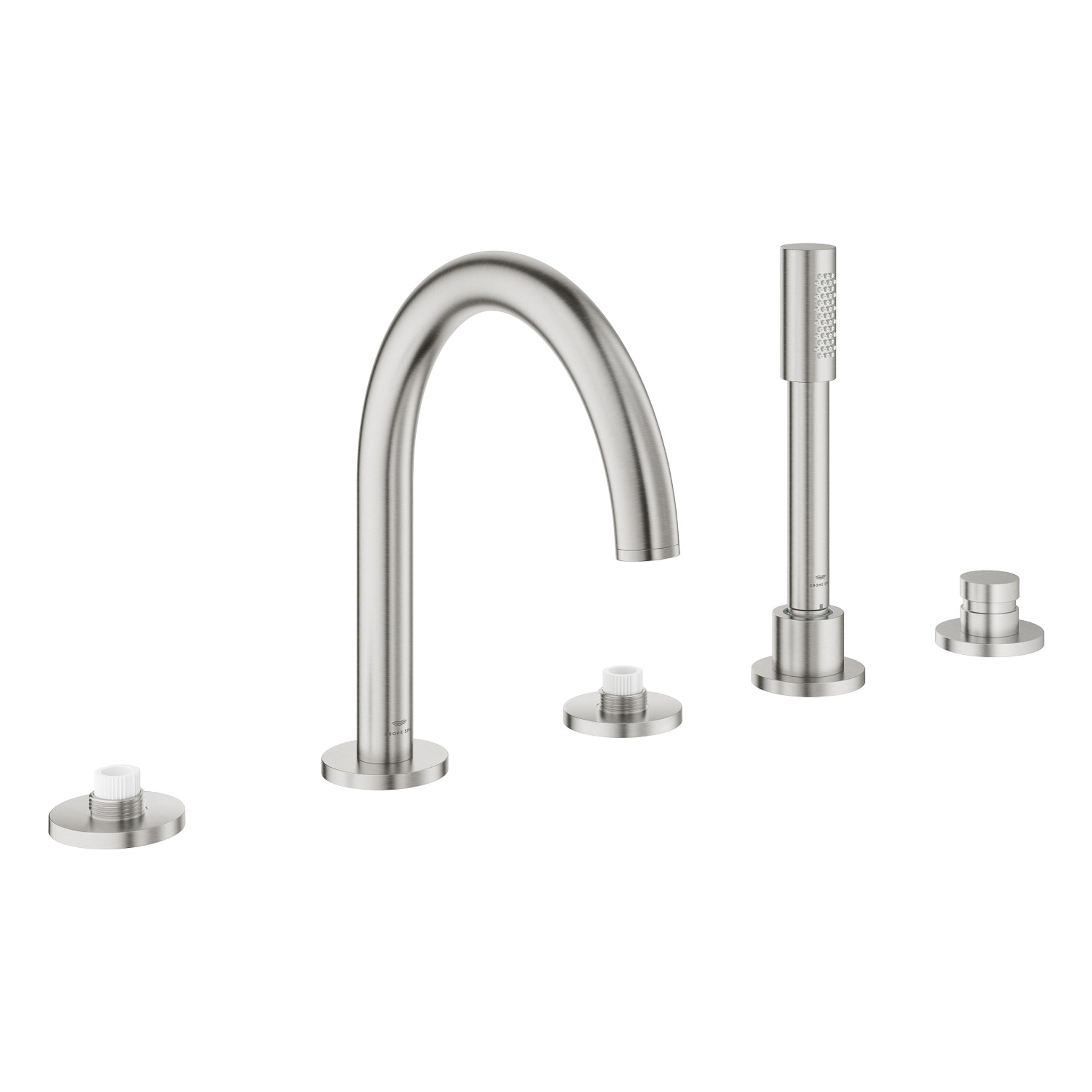 Grohe Atrio Private Collection 5 Delikli Ankastre Küvet Bataryası (Sıva Üstü Grubu), Paslanmaz Çelik - Ürün Görseli