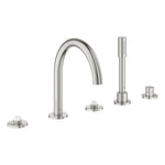 Grohe Atrio Private Collection 5 Delikli Ankastre Küvet Bataryası (Sıva Üstü Grubu), Paslanmaz Çelik - Ürün Görseli