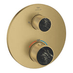 Grohe Atrio Private Collection Ankastre Termostatik Banyo Bataryası (2 Yollu, Sıva Üstü Grubu), Fırçalı Altın - Ürün Görseli
