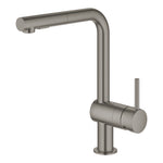 Grohe Minta Spiralli Eviye Bataryası, Fırçalı Sert Grafit - Ürün Görseli