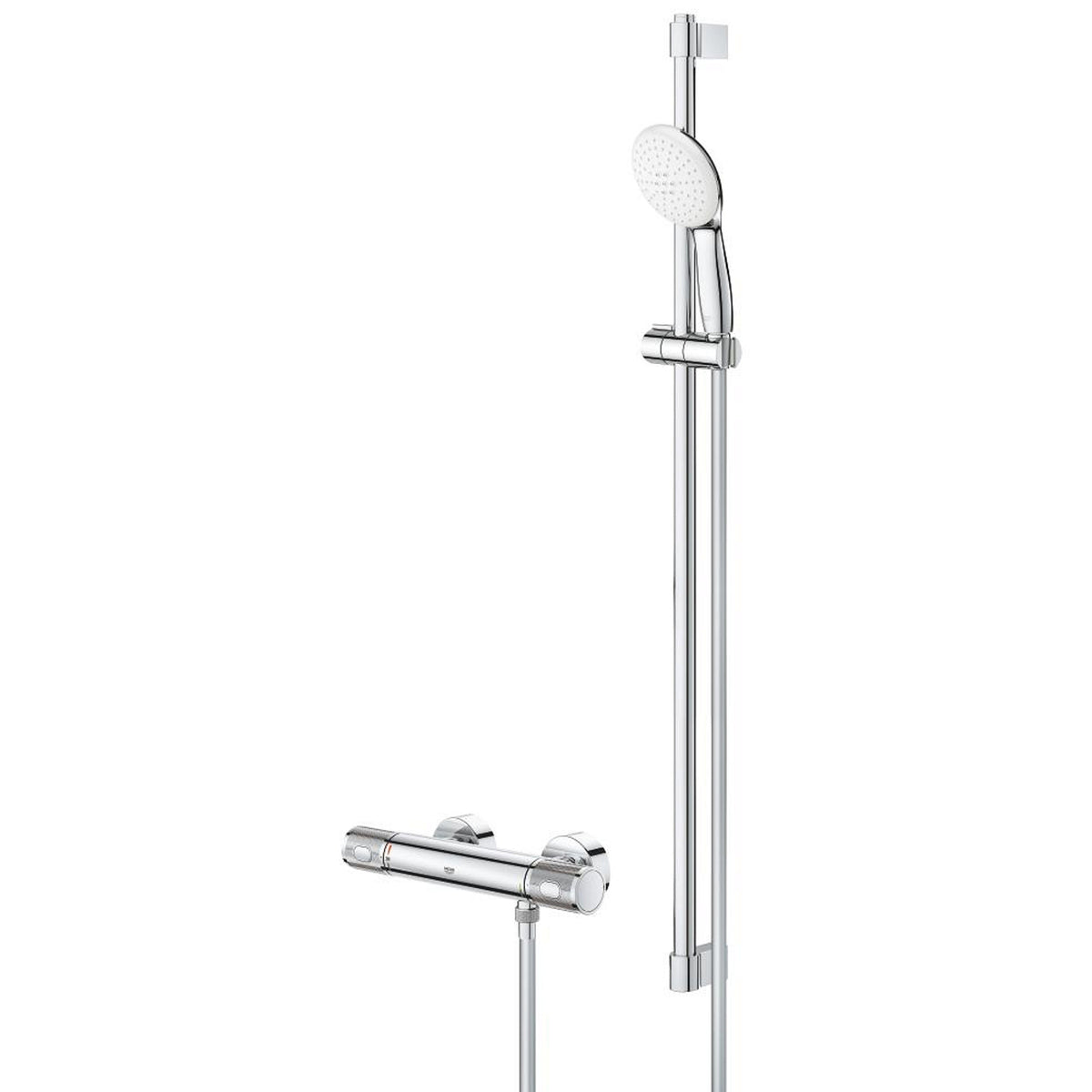Grohe Grohtherm 1000 Performance Termostatik Duş Bataryası ve Sürgülü El Duşu Seti - Ürün Görseli