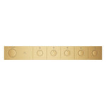 Grohe Grohtherm Aqua Tiles SmartControl Termostatik Ankastre Banyo Bataryası, 5 Çıkışlı, Altın (Sıva Üstü Grubu) - Ürün Görseli