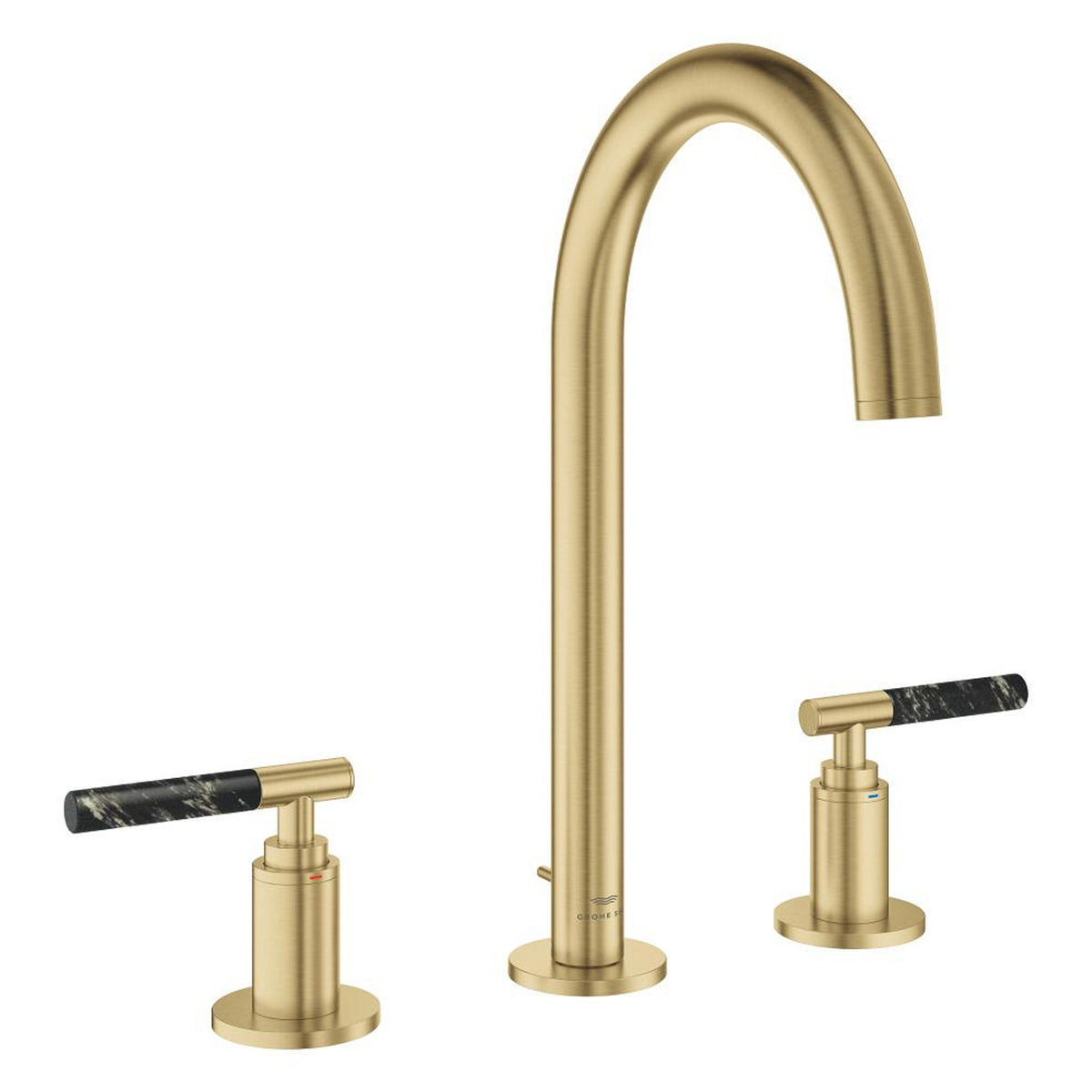 Grohe Atrio Private Collection 3 Delikli Ankastre Sifon Kumandalı Lavabo Bataryası (L-Boy), Fırçalı Altın - Ürün Görseli