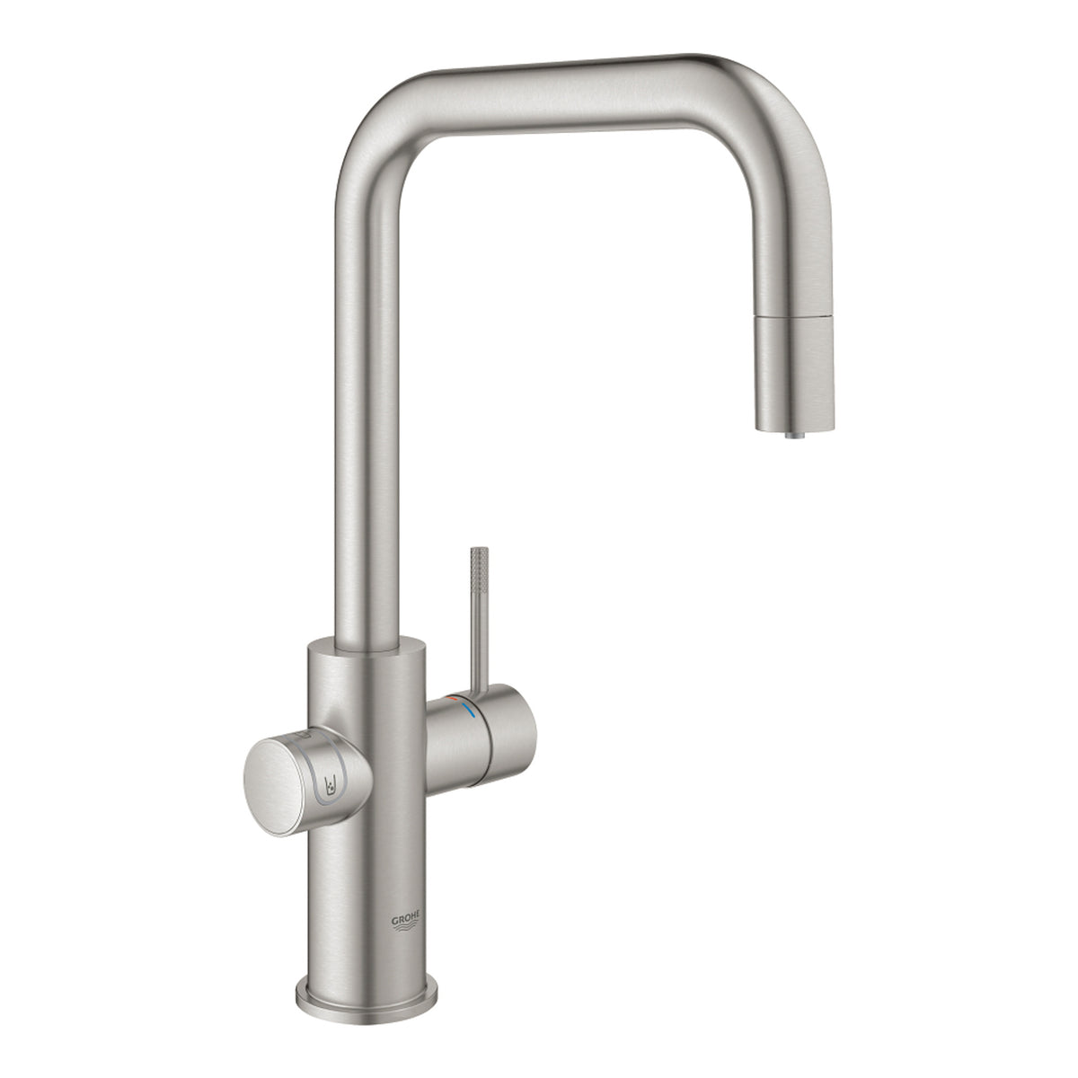 Grohe Blue Home Arıtmalı İçme Suyu ve Soda Yapan Spiralli Eviye Bataryası, Paslanmaz Çelik - Ürün Görseli