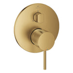 Grohe Atrio Ankastre Banyo/Duş Bataryası (Sıva Üstü Grubu), 3 Yollu, Fırçalı Altın - Ürün Görseli