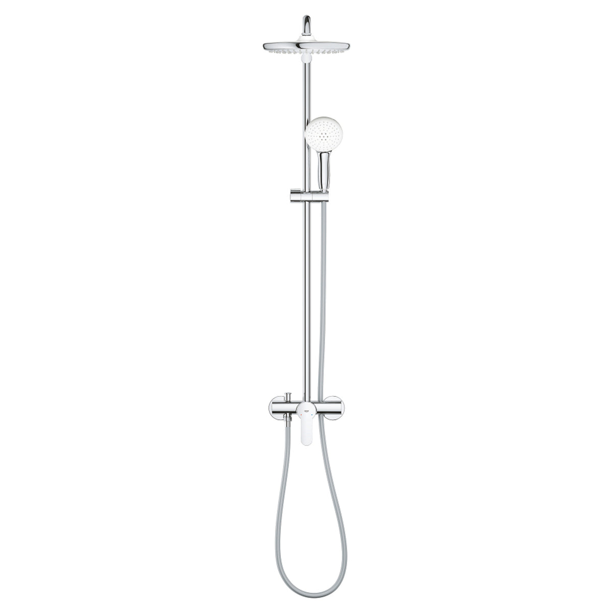 Grohe Tempesta System 250 Duvara Monte Duş Bataryalı Duş Kolonu, Krom-Beyaz - Ürün Görseli