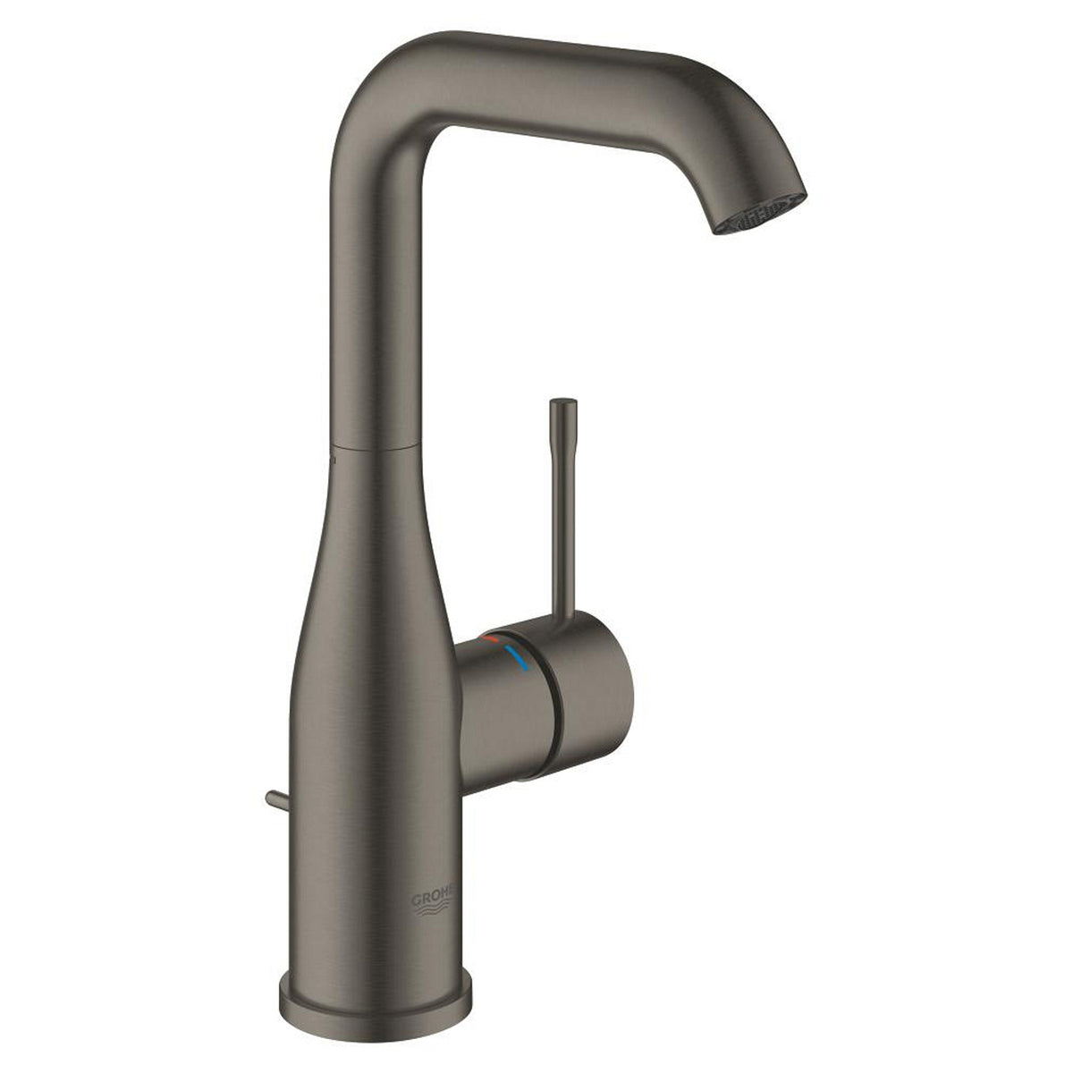 Grohe Essence New Yüksek Lavabo Bataryası, Sifon Kumandalı, Fırçalı Sert Grafit - Ürün Görseli