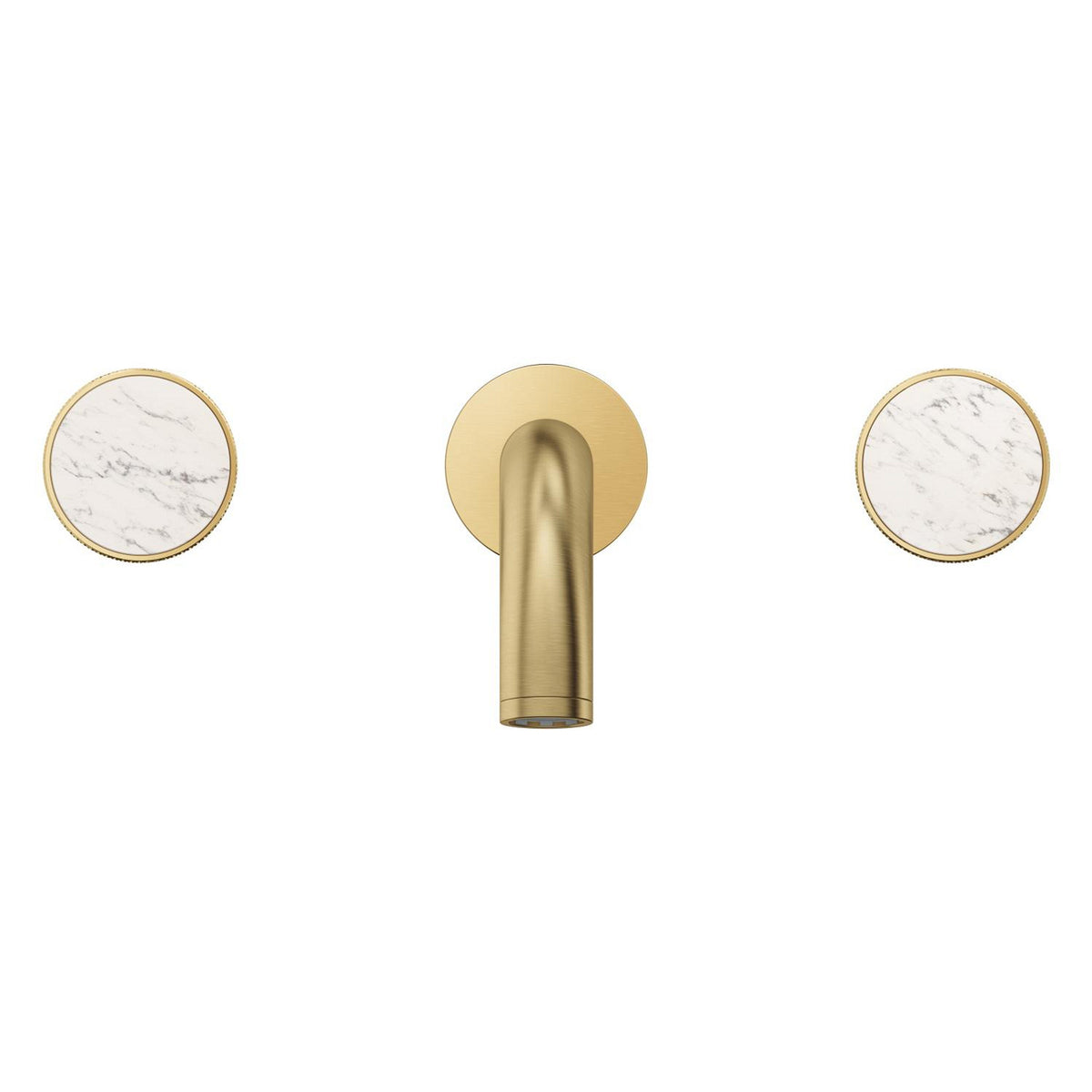 Grohe Atrio Private Collection 3 Delikli Ankastre Lavabo Bataryası (Sıva Üstü Grubu) Fırçalı Altın - Ürün Görseli