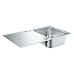 Grohe K500 Damlalıklı Tek Gözlü Eviye, Paslanmaz Çelik (Sağ-Sol Damlalıklı, 86x50 cm) - Ürün Görseli