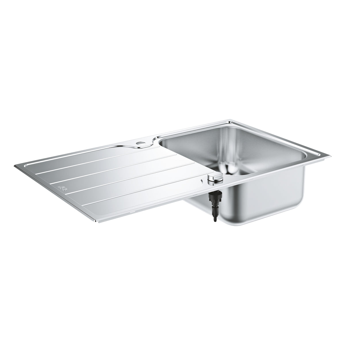 Grohe K500 Damlalıklı Tek Gözlü Eviye, Paslanmaz Çelik (Sağ-Sol Damlalıklı, 86x50 cm) - Ürün Görseli