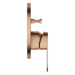 Grohe Plus Ankastre Banyo/Duş Bataryası (Sıva Üstü Grubu), Fırçalı Bakır - Ürün Görseli