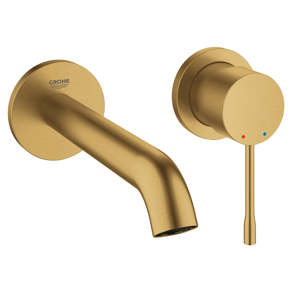 Grohe Essence New Duvardan Ankastre Lavabo Bataryası (Sıva Üstü Grubu), Fırçalı Altın - Ürün Görseli