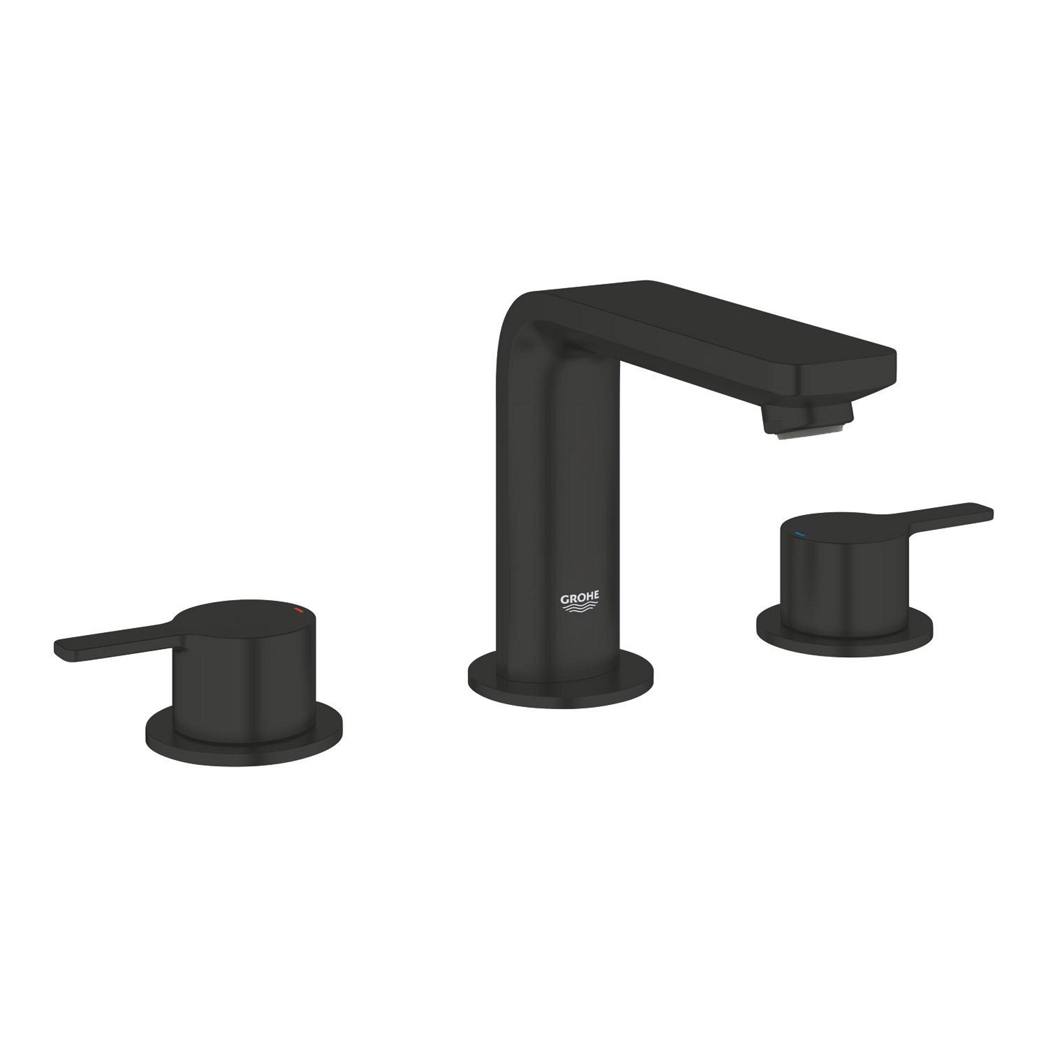 Grohe Lineare 3 Delikli Ankastre Lavabo Bataryası, Sifon Kumandalı, Mat Siyah - Ürün Görseli