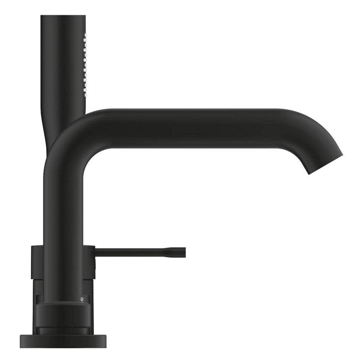 Grohe Essence Dört Delikli Ankastre Küvet Bataryası (Sıva Üstü Grubu), Hayalet Siyah - Ürün Görseli