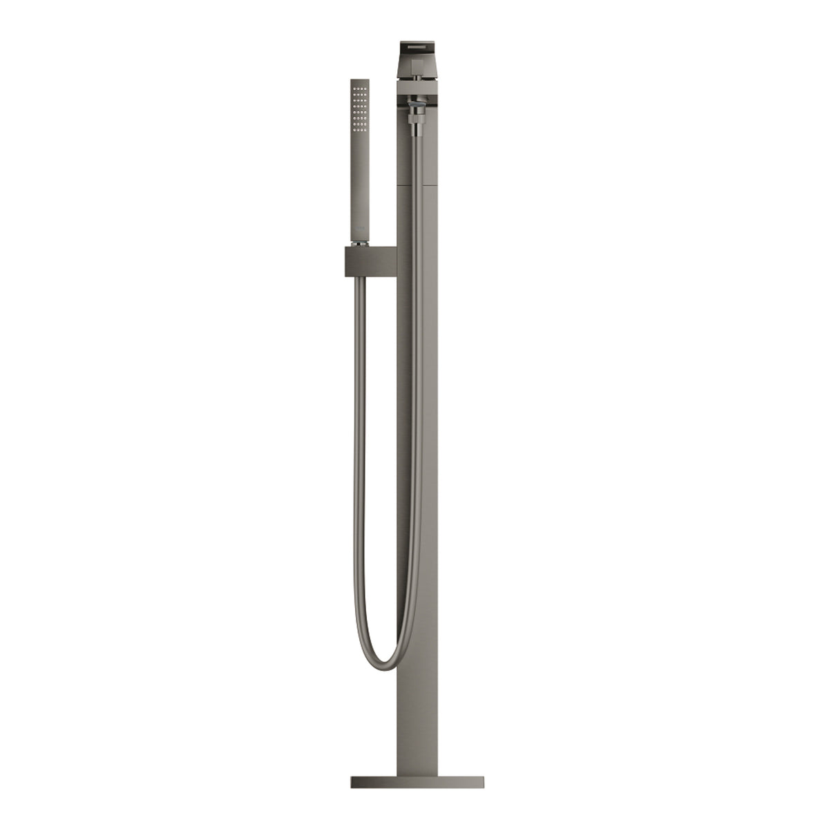 Grohe Eurocube Yerden Küvet Bataryası (Sıva Üstü Grubu), Fırçalı Sert Grafit - Ürün Görseli
