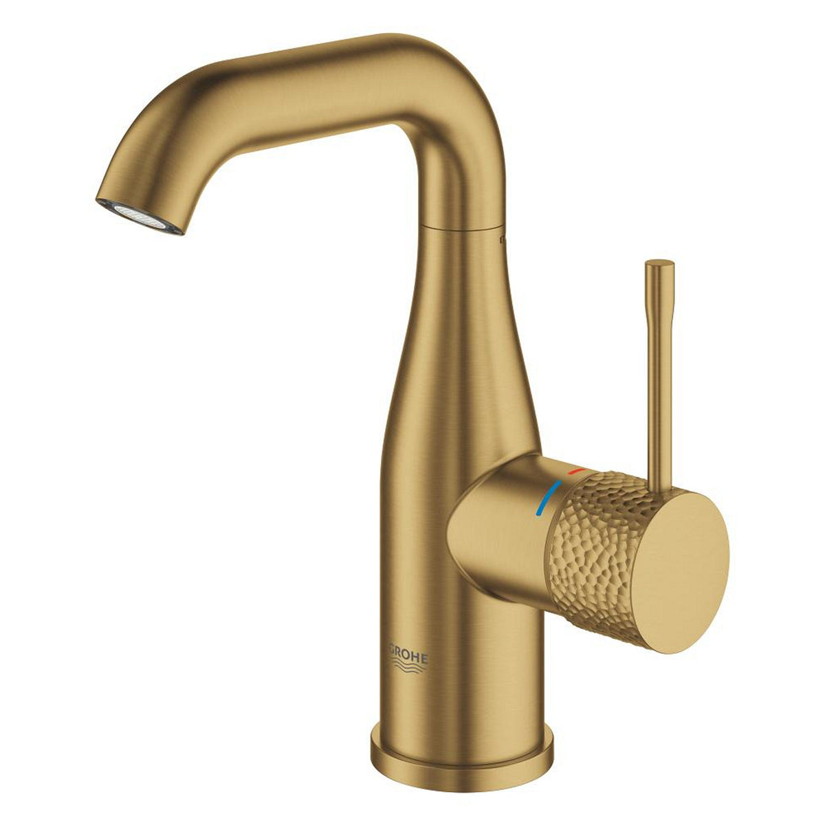 Grohe Essence New Lavabo Bataryası, Sifon Kumandalı, İşlenmiş Fırçalı Altın - Ürün Görseli