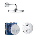 Grohe Grohtherm Perfect Ankastre Termostatik Duş Bataryası ve Tepe Duşu Seti - Ürün Görseli