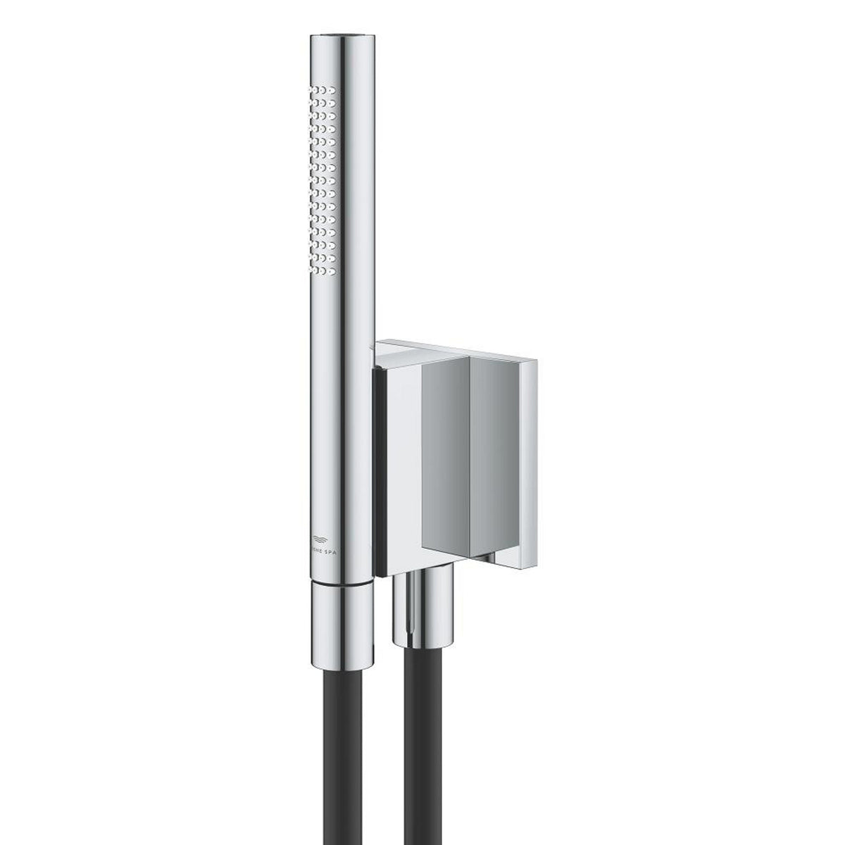 Grohe Rainshower Aqua Stick Ankastre Bağlantılı Manyetik El Duşu Seti, 2 Akışlı, Siyah-Krom (Siyah Duş Hortumu) - Ürün Görseli