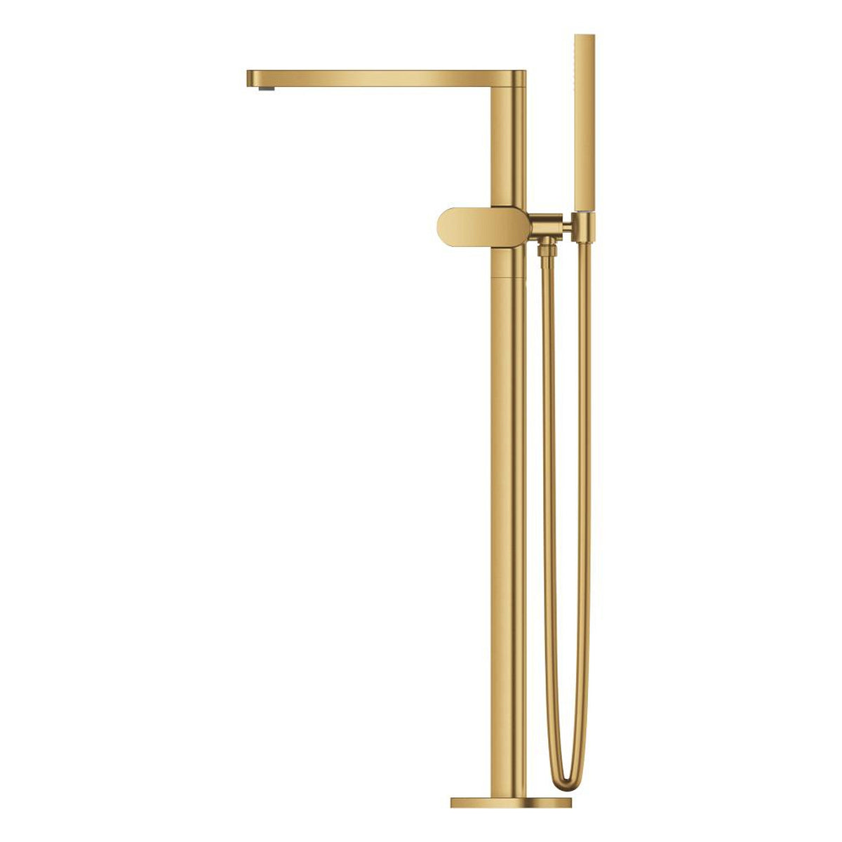 Grohe Plus Yerden Küvet Bataryası (Sıva Üstü Grubu), Fırçalı Altın - Ürün Görseli