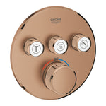 Grohe Grohtherm SmartControl Ankastre Termostatik Banyo/Duş Bataryası (Sıva Üstü Grubu), 3 Yollu, Fırçalı Bakır - Ürün Görseli