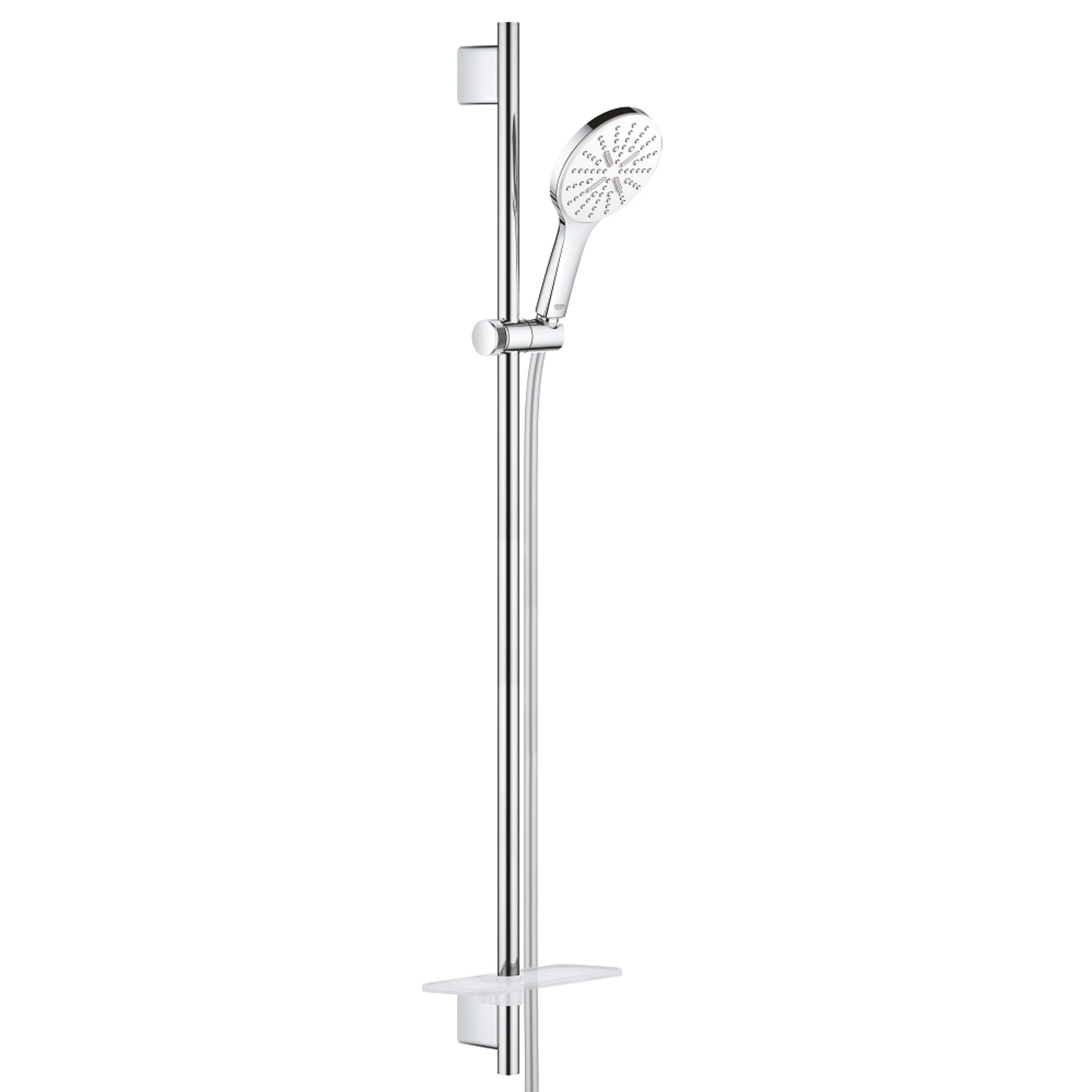 Grohe RainShower SmartActive 130 Sürgülü Duş Seti, 3 Fonksiyonlu, Beyaz-Krom - Ürün Görseli