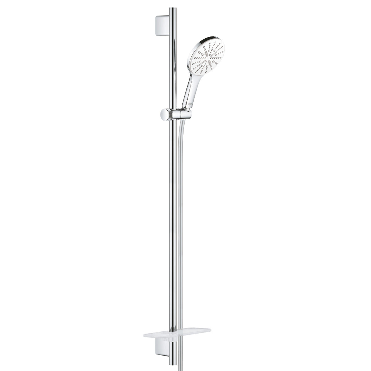 Grohe RainShower SmartActive 130 Sürgülü Duş Seti, 3 Fonksiyonlu, Beyaz-Krom - Ürün Görseli