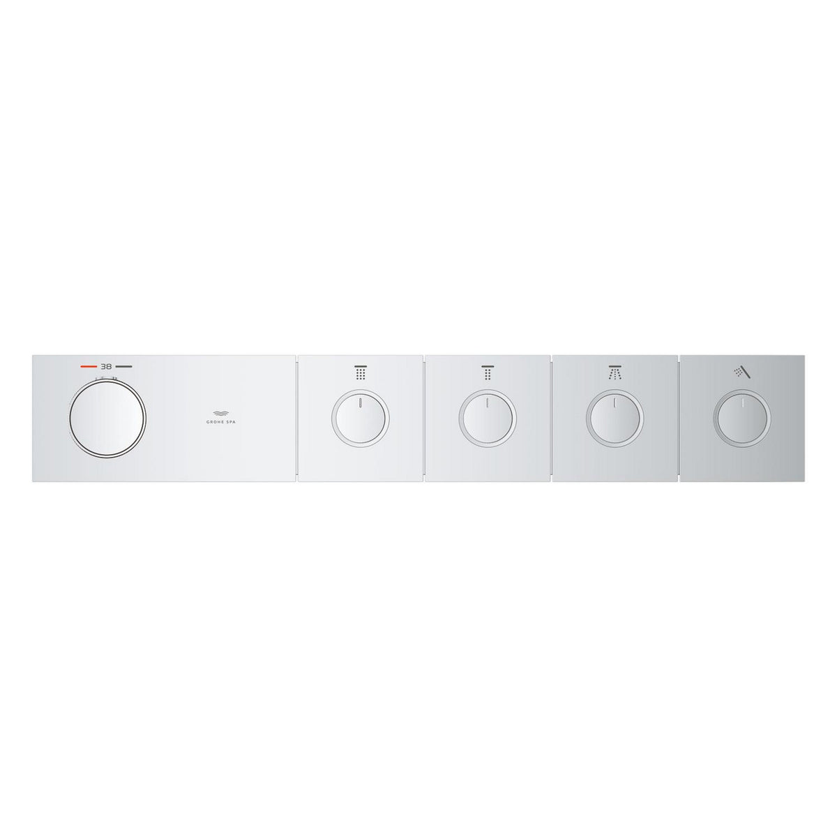 Grohe Grohtherm Aqua Tiles SmartControl Termostatik Ankastre Banyo Bataryası, 4 Çıkışlı (Sıva Üstü Grubu) - Ürün Görseli