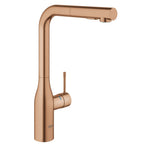 Grohe Essence Spiralli Eviye Bataryası, L Başlıklı, Fırçalı Bakır - Ürün Görseli
