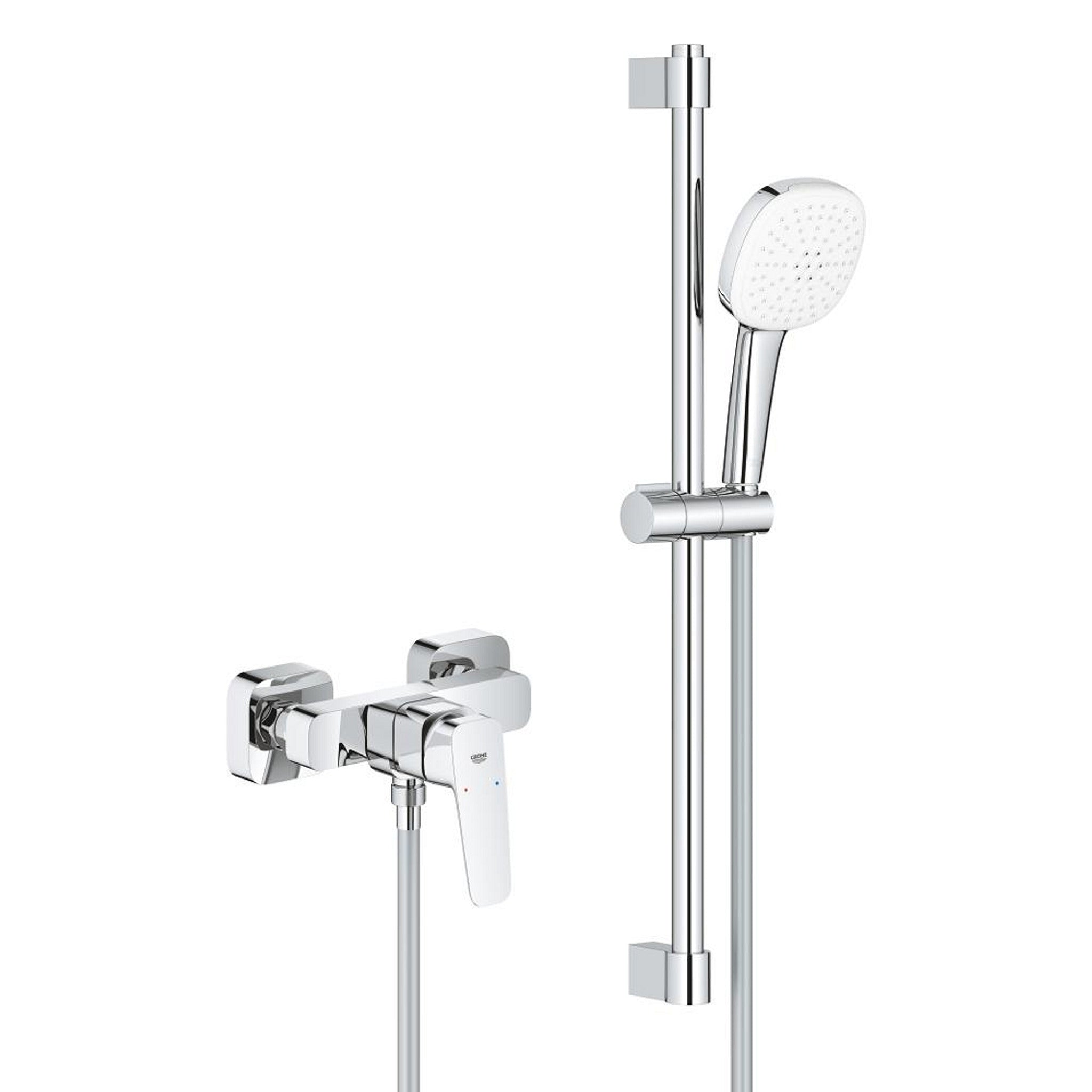 Grohe Cubeo Duş Bataryası ve Sürgülü El Duşu Seti - Ürün Görseli