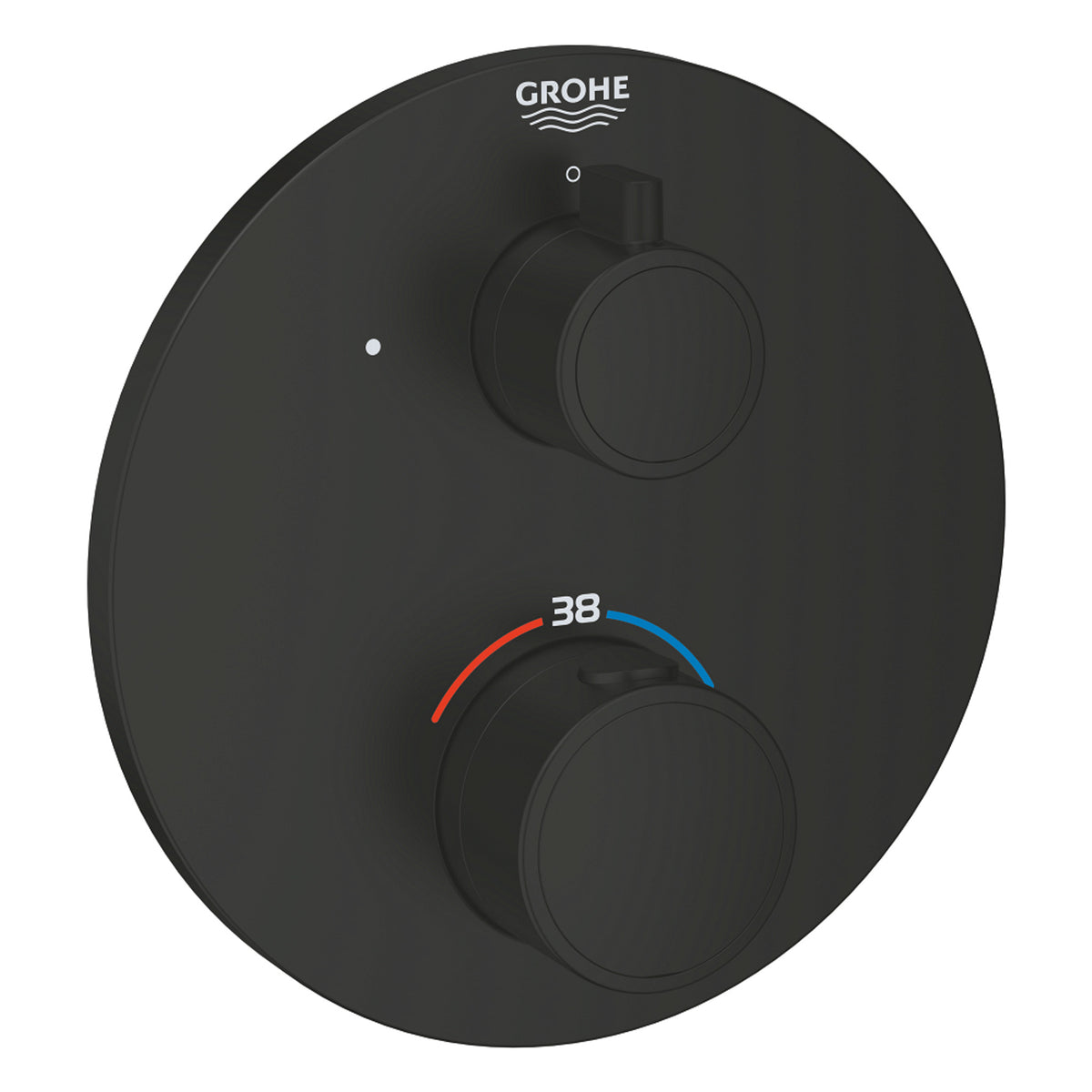 Grohe Grohtherm Termostatik Banyo/Duş Bataryası (Sıva Üstü Grubu), Mat Siyah - Ürün Görseli