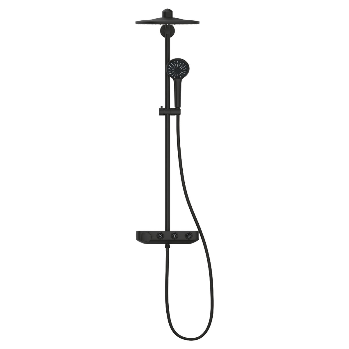 Grohe Euphoria SmartControl 310 Duo Duş Sistemi, Duvara Monte, Termostatik Bataryalı Duş Kolonu, Hayalet Siyah - Ürün Görseli