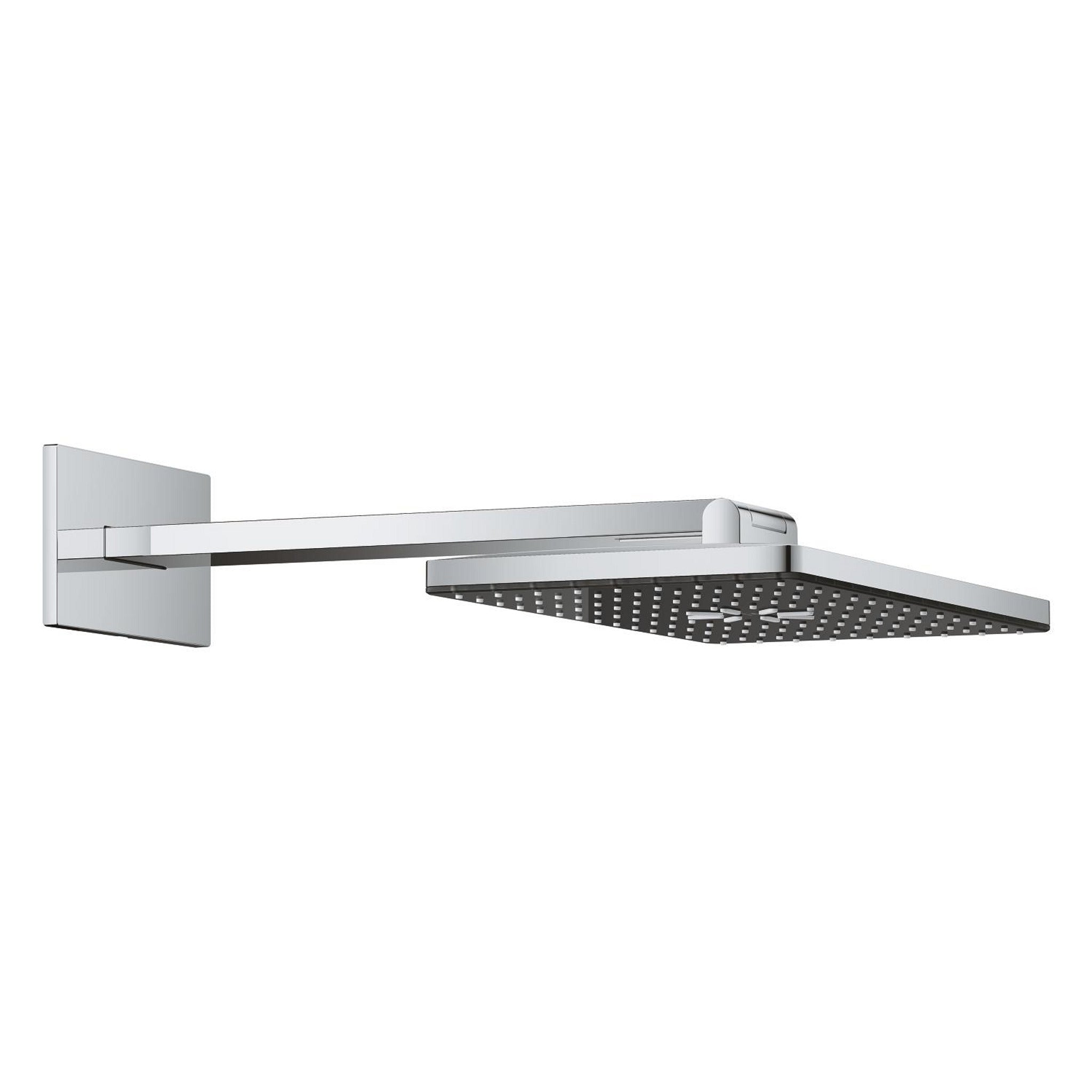 Grohe Rainshower Aqua Dikdörtgen Tepe Duşu Seti, 40x23 cm, 2 Akışlı, Siyah-Krom - Ürün Görseli