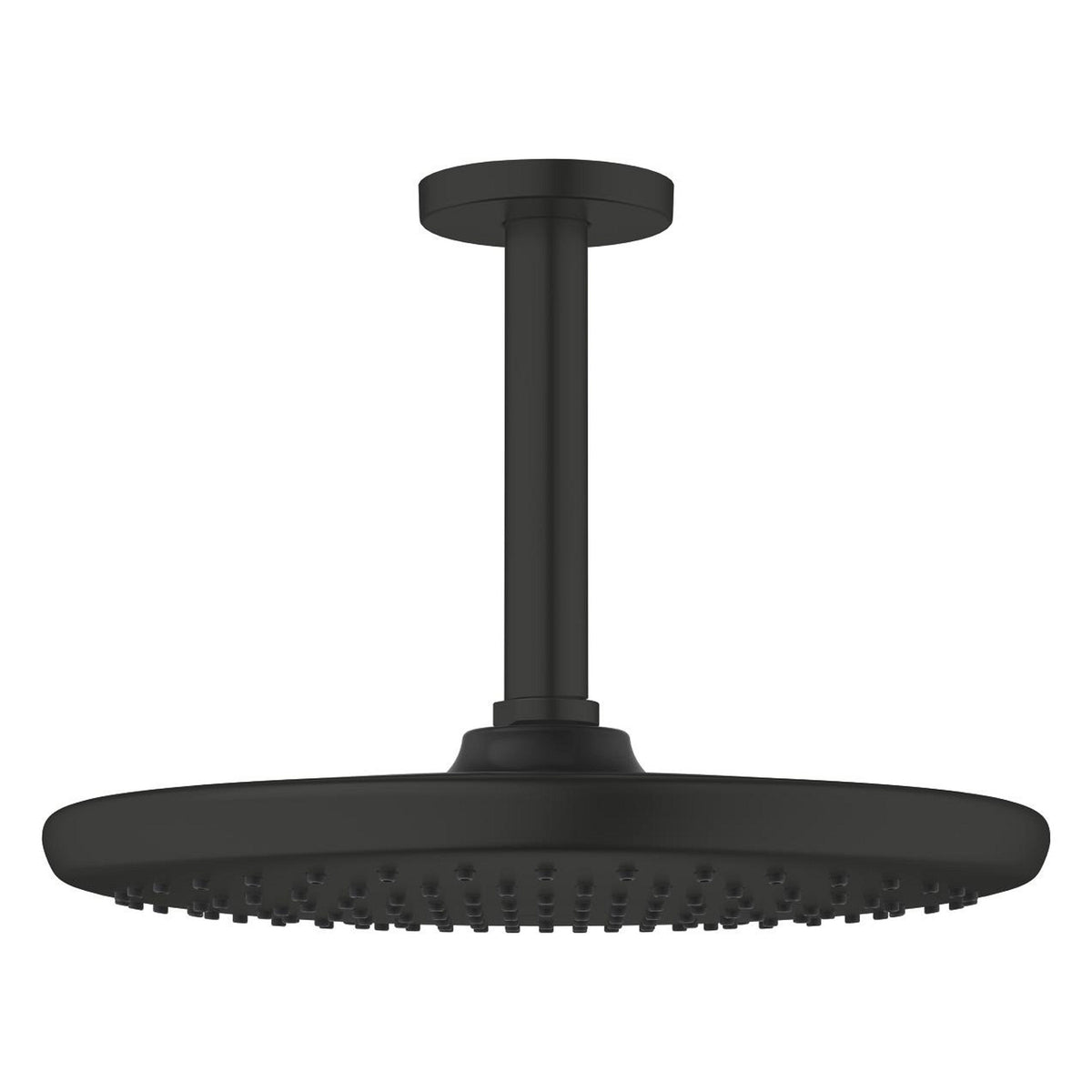 Grohe Tempesta 250 Yuvarlak Tepe Duşu Tek Akışlı, 25 cm (Tavandan Dirsek Dahil), Mat Siyah - Ürün Görseli