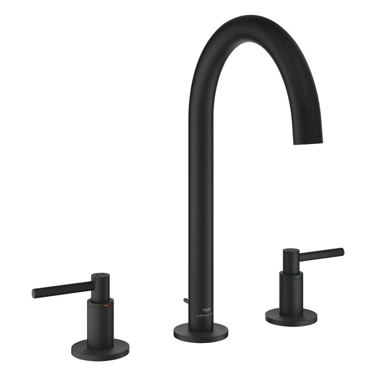 Grohe Atrio 3 Delikli Ankastre Lavabo Bataryası, Sifon Kumandalı, Hayalet Siyah - Ürün Görseli
