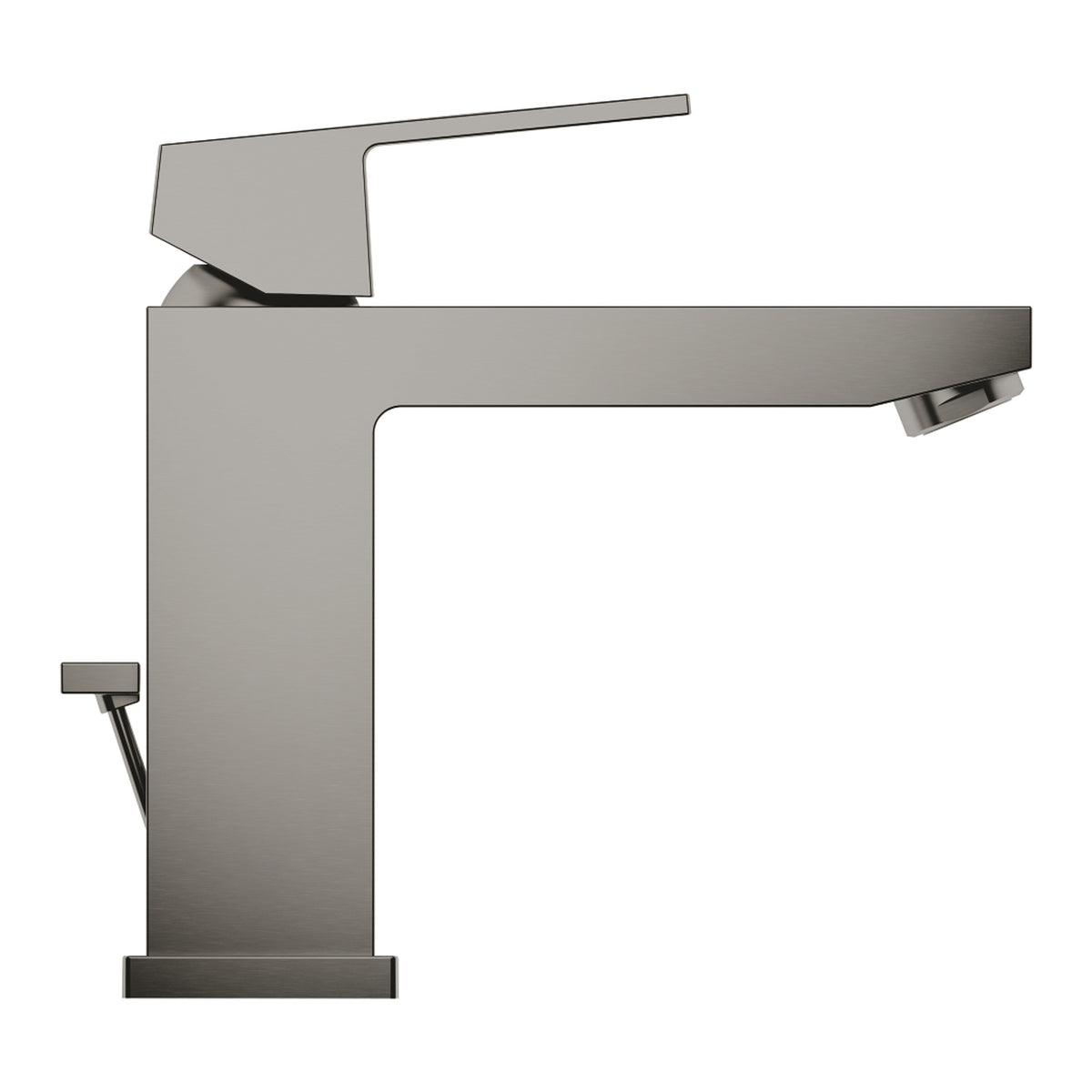 Grohe Eurocube Lavabo Bataryası, Sifon Kumandalı, Fırçalı Sert Grafit - Ürün Görseli