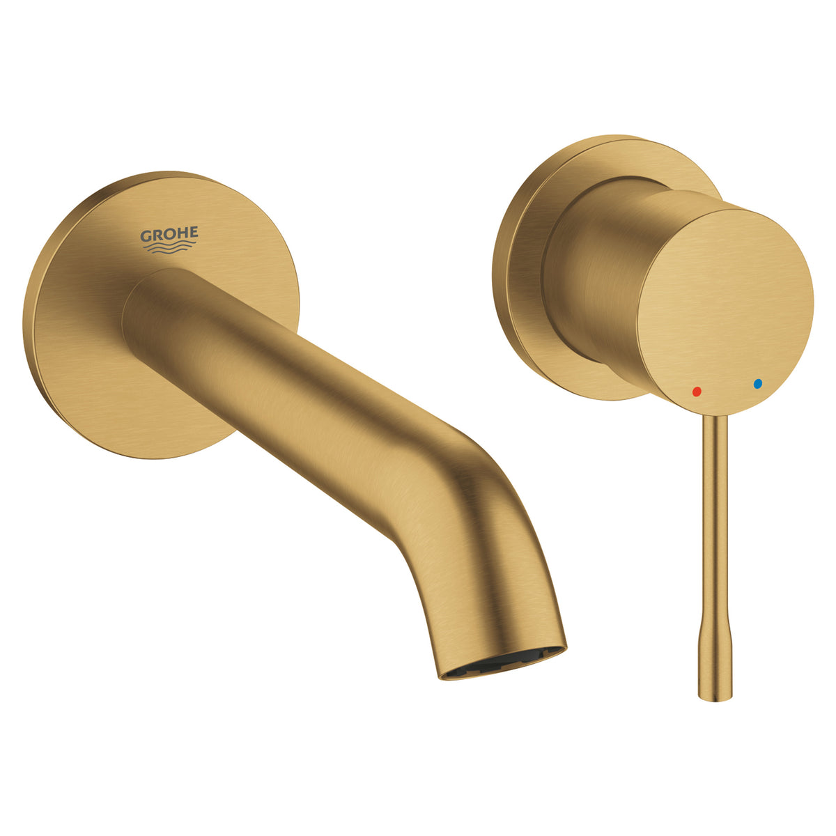 Grohe Essence New Duvardan Ankastre Lavabo Bataryası (Sıva Üstü Grubu), Fırçalı Altın - Ürün Görseli