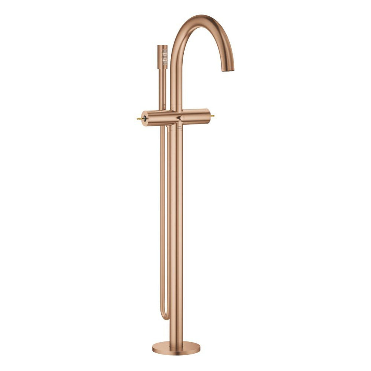 Grohe Atrio Private Collection Tek Yerden Küvet Bataryası (Sıva Üstü Grubu), Fırçalı Bakır - Ürün Görseli
