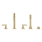 Grohe Atrio Private Collection 5 Delikli Ankastre Küvet Bataryası (Sıva Üstü Grubu), Fırçalı Altın - Ürün Görseli