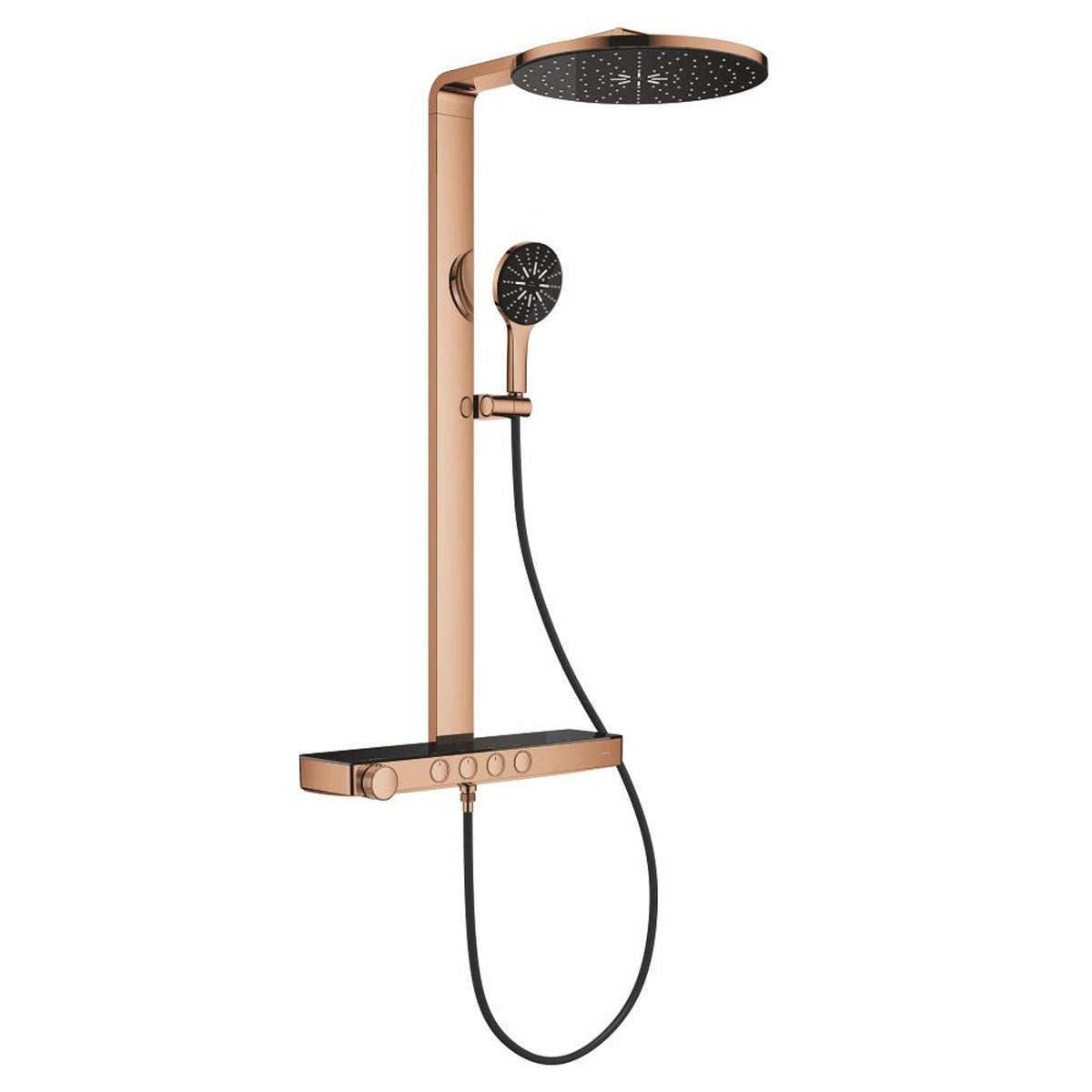 Grohe Rainshower Aqua Pure SmartControl Duş Sistemi, Duvara Monte, Termostatik Bataryalı Duş Kolonu, Bakır - Ürün Görseli