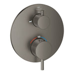 Grohe Atrio Termostatik Banyo/Duş Bataryası (Sıva Üstü Grubu), 2 Yollu, Fırçalı Sert Grafit - Ürün Görseli