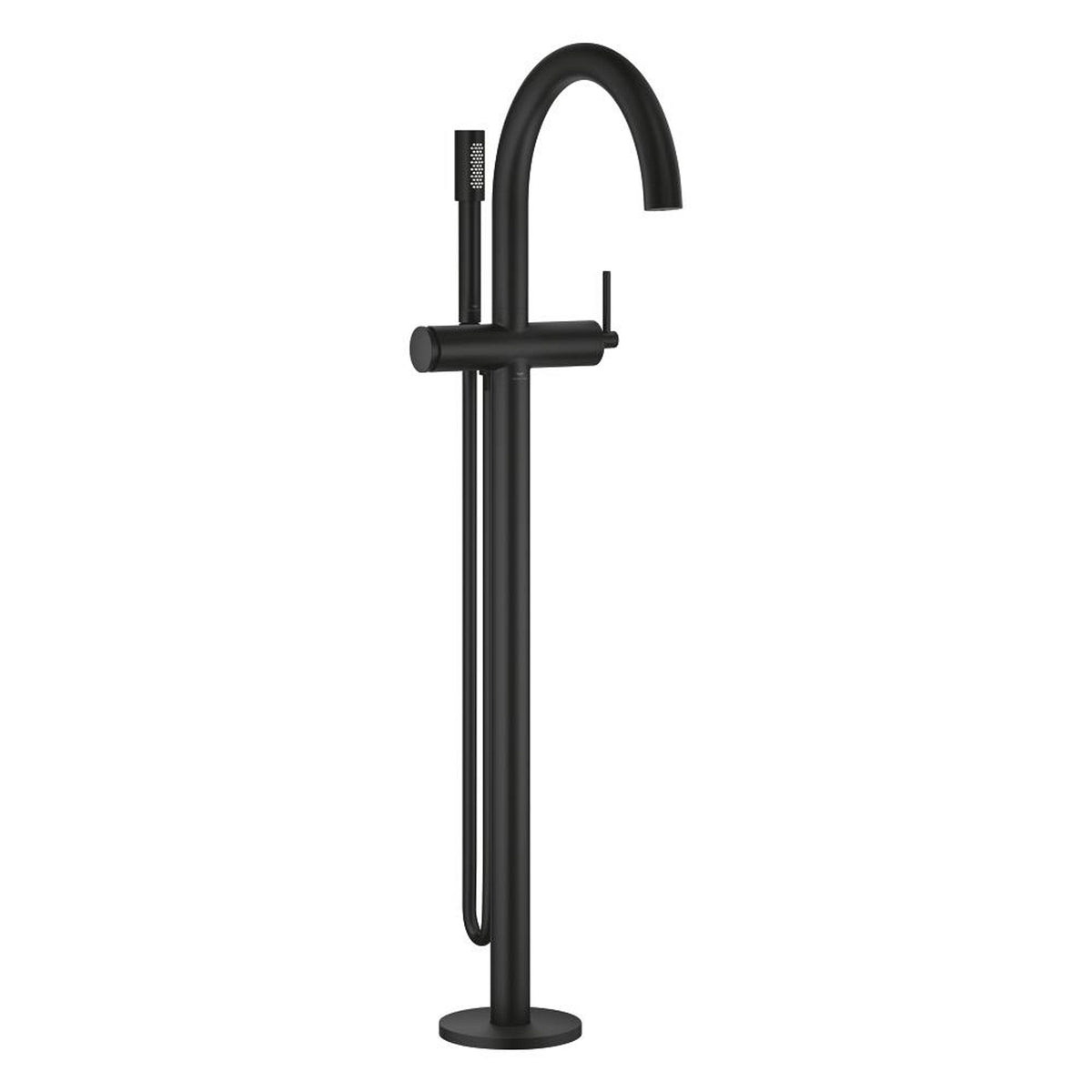 Grohe Atrio Tek Yerden Küvet Bataryası (Sıva Üstü Grubu), Hayalet Siyah - Ürün Görseli