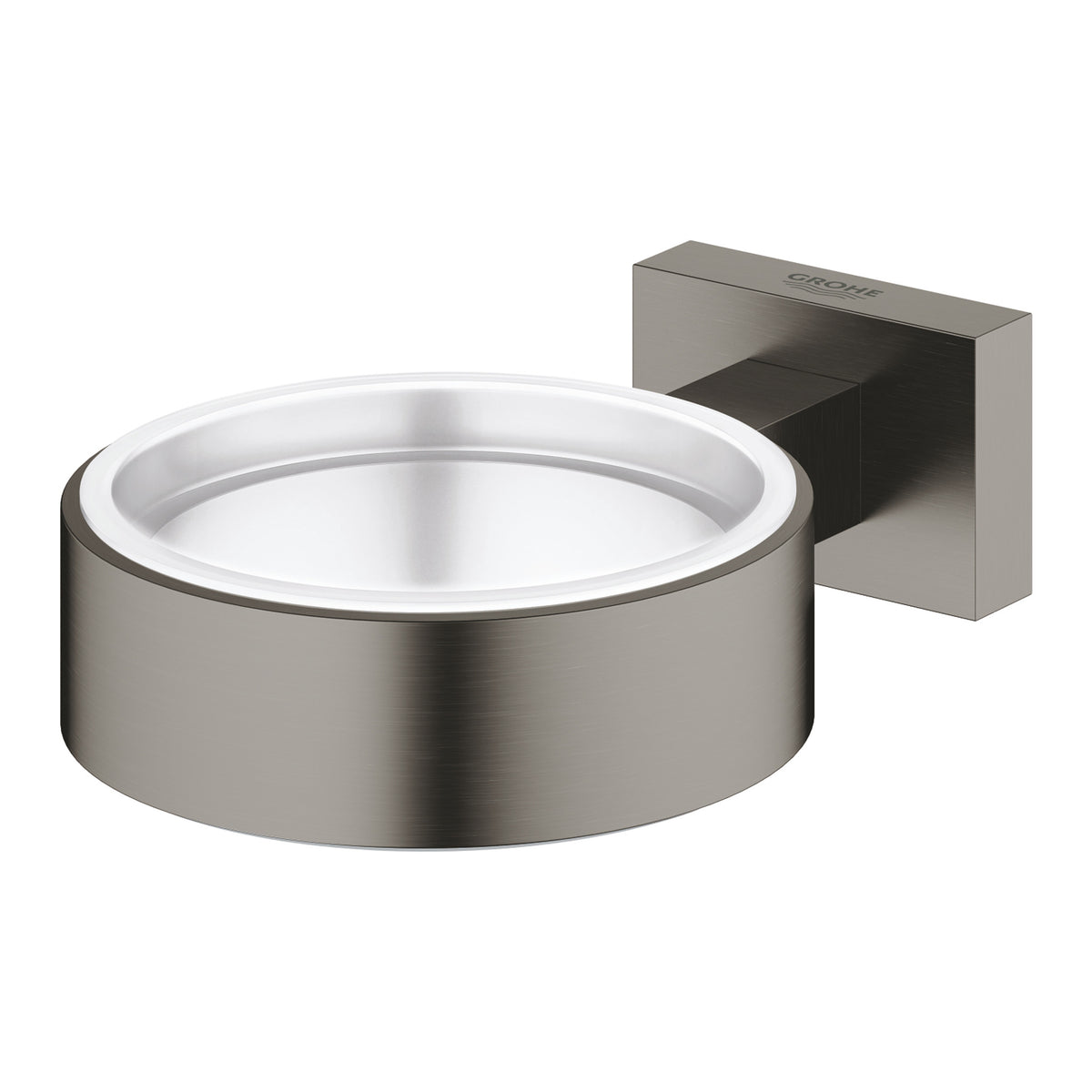 Grohe Essentials Cube Tutamak (Sabunluk Fırçalık), Fırçalı Sert Grafit - Ürün Görseli