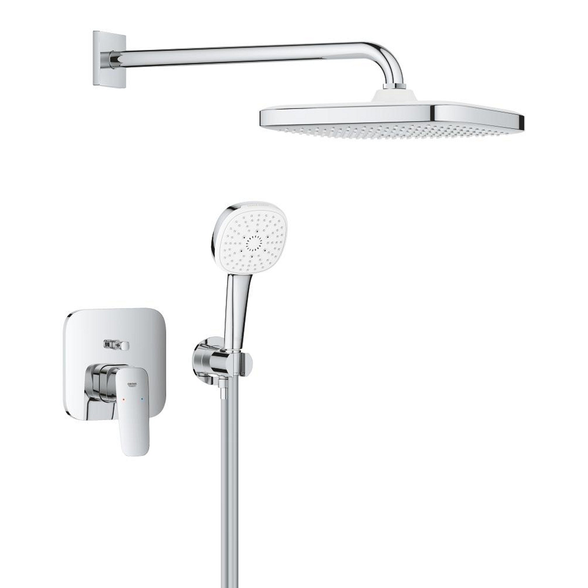 Grohe Cubeo Ankastre Banyo Bataryası, Tepe ve El Duşu Seti - Ürün Görseli